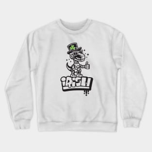 Irish Dino St Patrick's Day Crewneck Sweatshirt